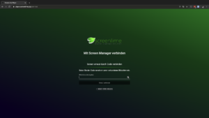 Re-Connect ScreenLime Player