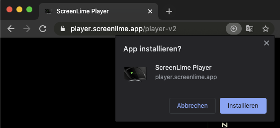ScreenLime Player PWA